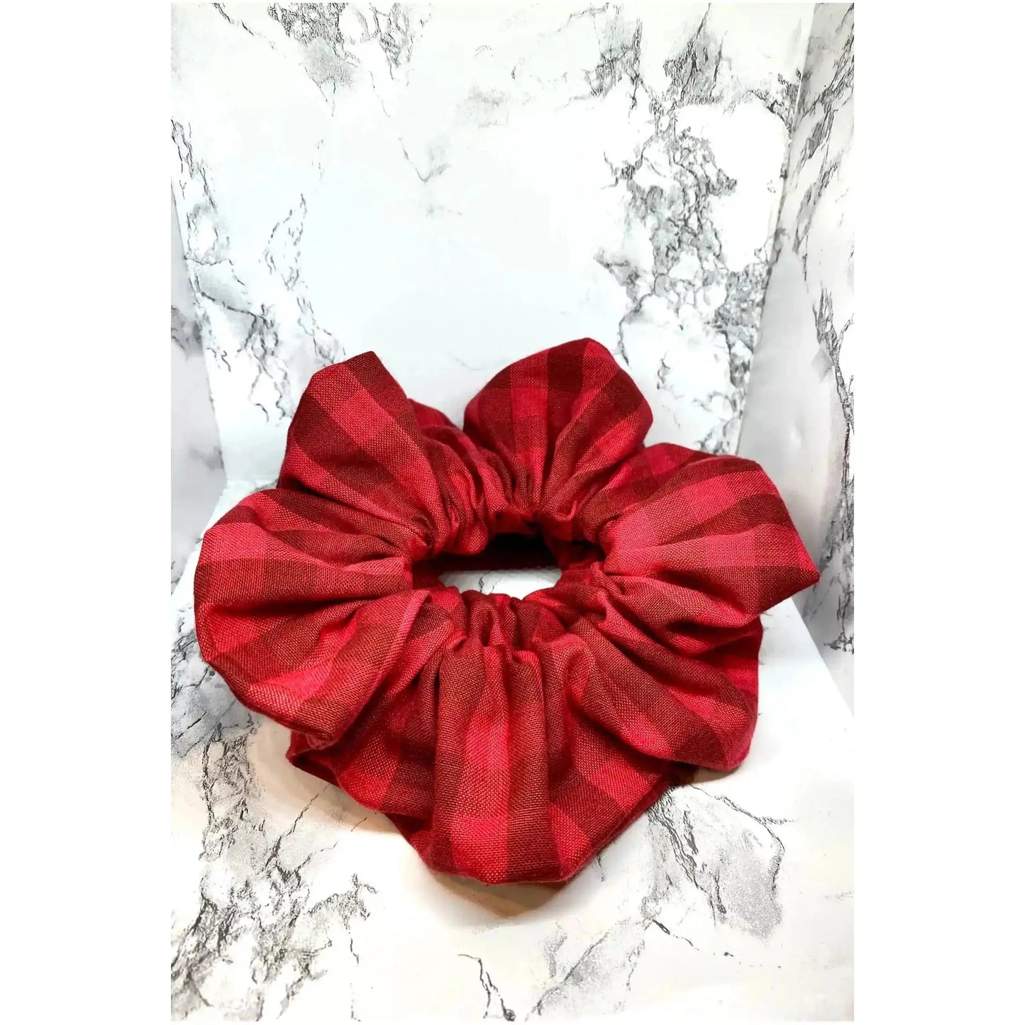 Red Plaid Scrunchie Enchanted Scrunch