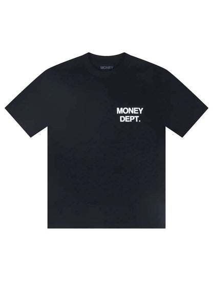 Money Dept. Los Angeles Heavyweight Tee - Black/White Denim Exchange
