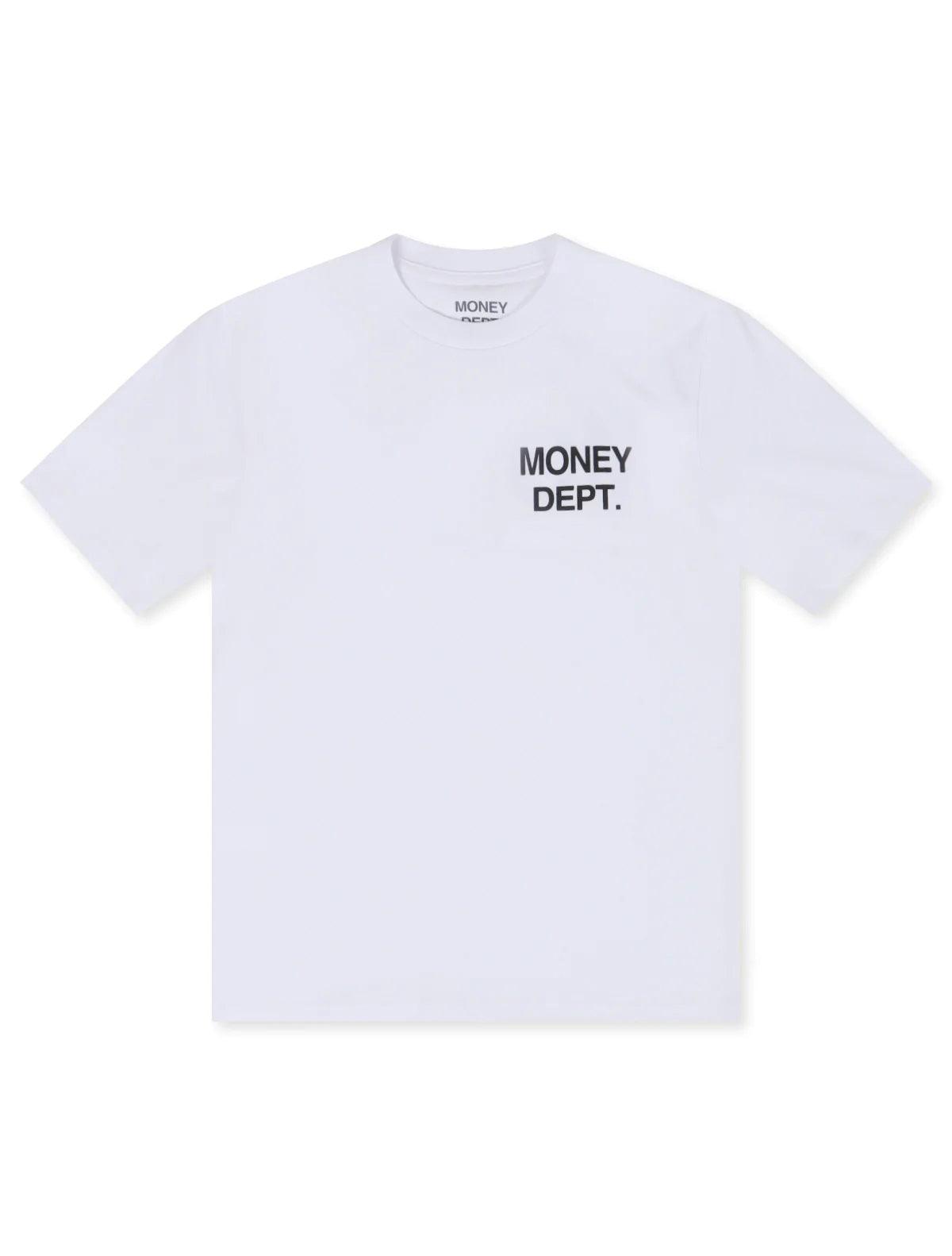 Money Dept. Los Angeles Heavyweight Tee - White/Black Denim Exchange