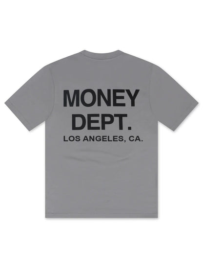 Money Dept. Graphic Tee - Grey/Black Denim Exchange