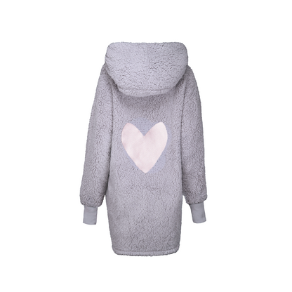 Classic Heart Sherpa Lounger Jacket Jill Martin