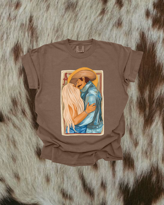 Cowboy Romance Graphic Tee Spurs & Spades Boutique