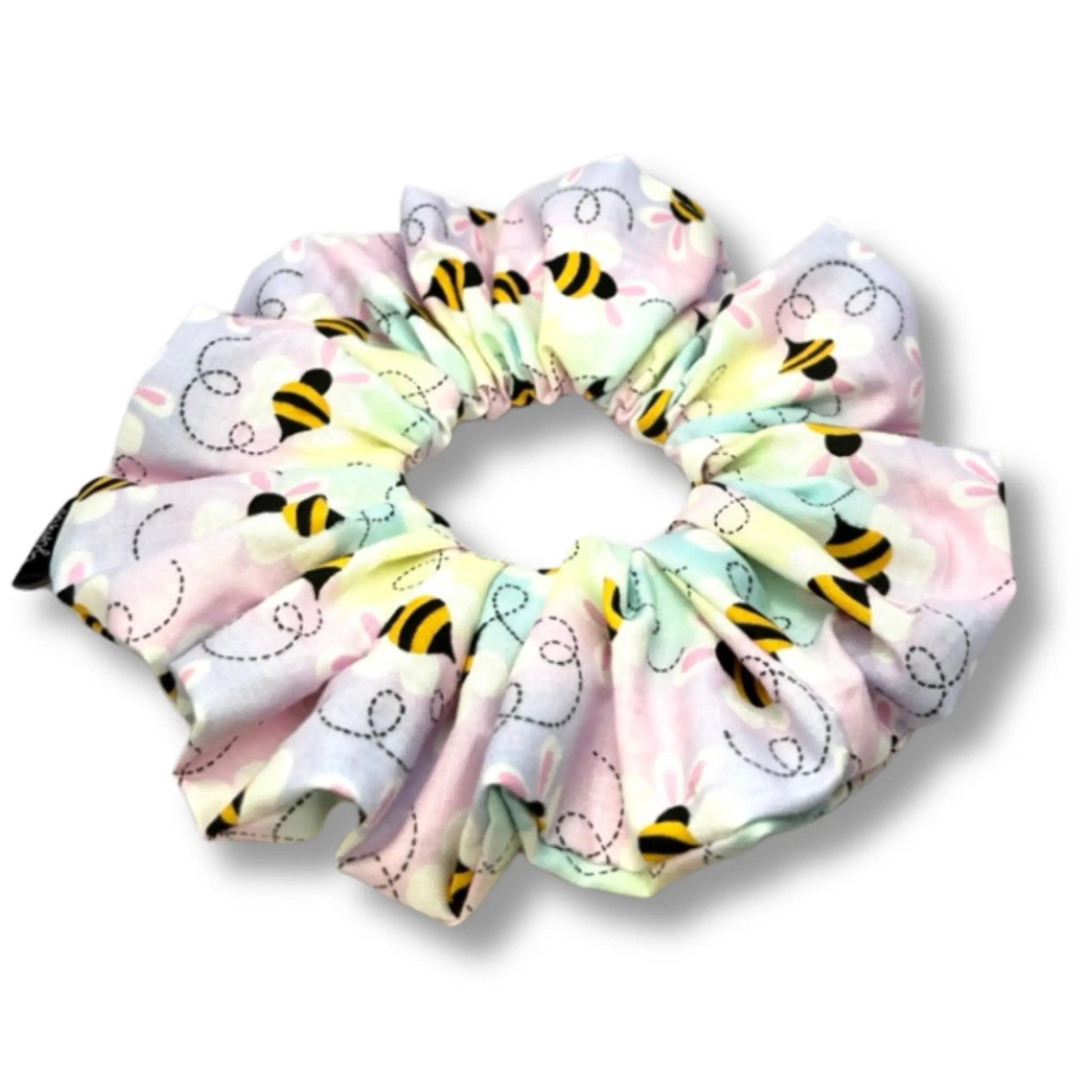 Pastel Bees Easter Scrunchie Enchanted Scrunch