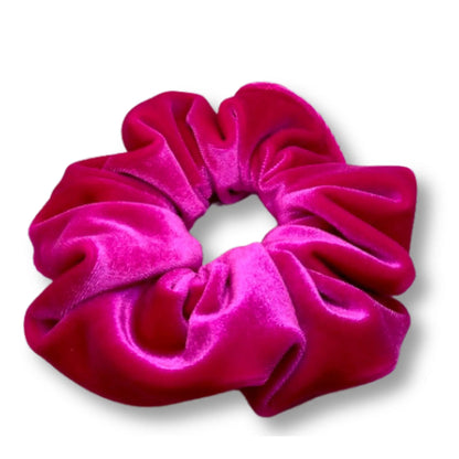 Neon Pink Velvet Scrunchie Enchanted Scrunch