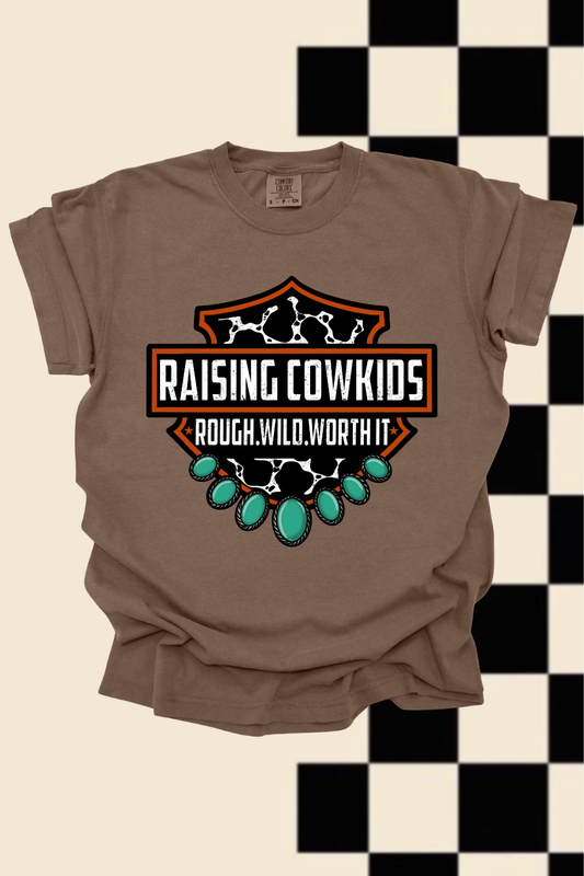 Raising Cowkids Graphic Tee Spurs & Spades Boutique