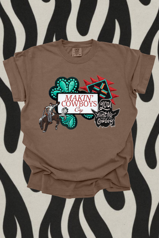 Makin Cowboys Cry Graphic Tee Spurs & Spades Boutique