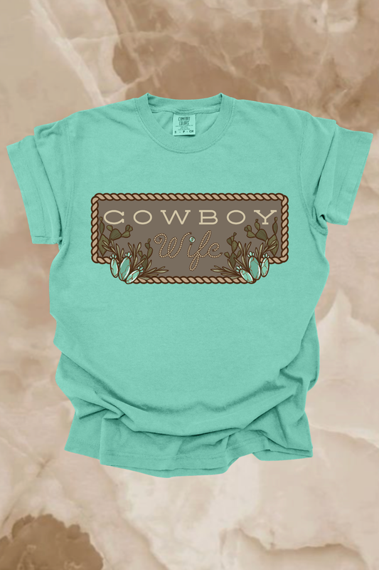 Cowboy Wife Graphic Tee Spurs & Spades Boutique