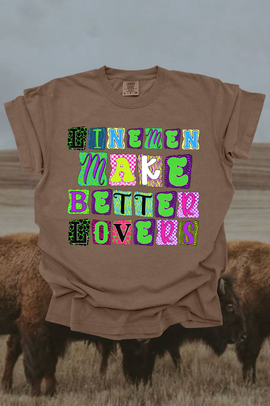 Lineman Make Better Lovers Graphic Tee Spurs & Spades Boutique