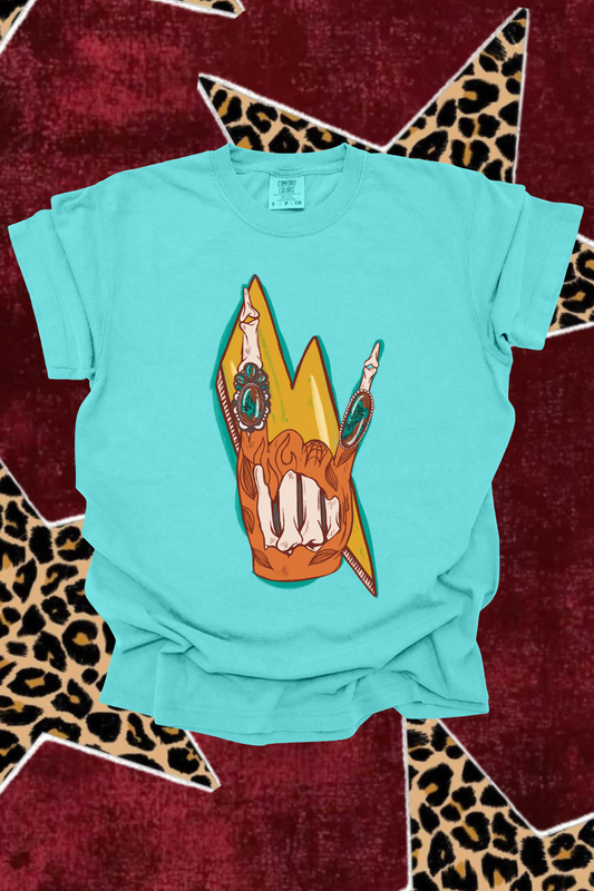 Rock On Graphic Tee Spurs & Spades Boutique