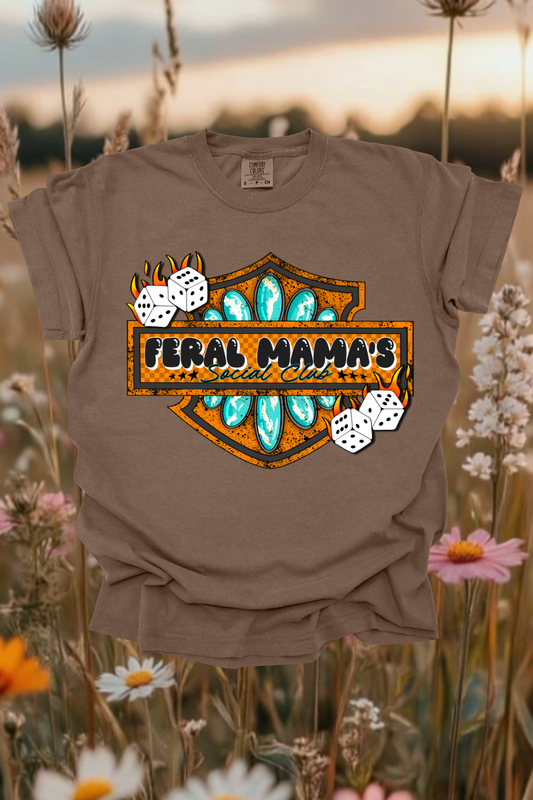 Feral Mama's Social Club Graphic Tee Spurs & Spades Boutique