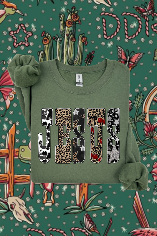 Alt Jesus Sweatshirt Spurs & Spades Boutique