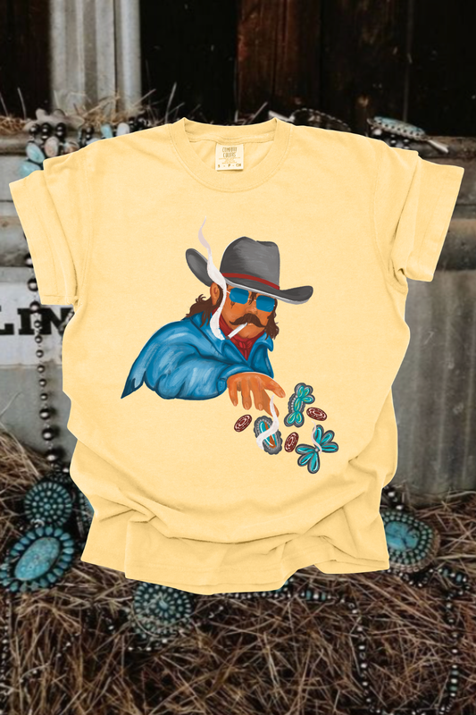 Turquoise Slinger Graphic Tee Spurs & Spades Boutique
