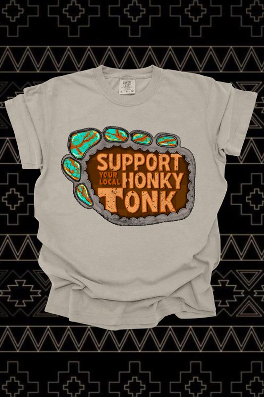 Honky Tonk Graphic Tee Spurs & Spades Boutique
