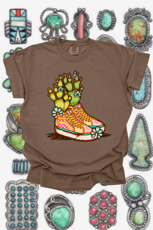 Neon Vans Graphic Tee Spurs & Spades Boutique