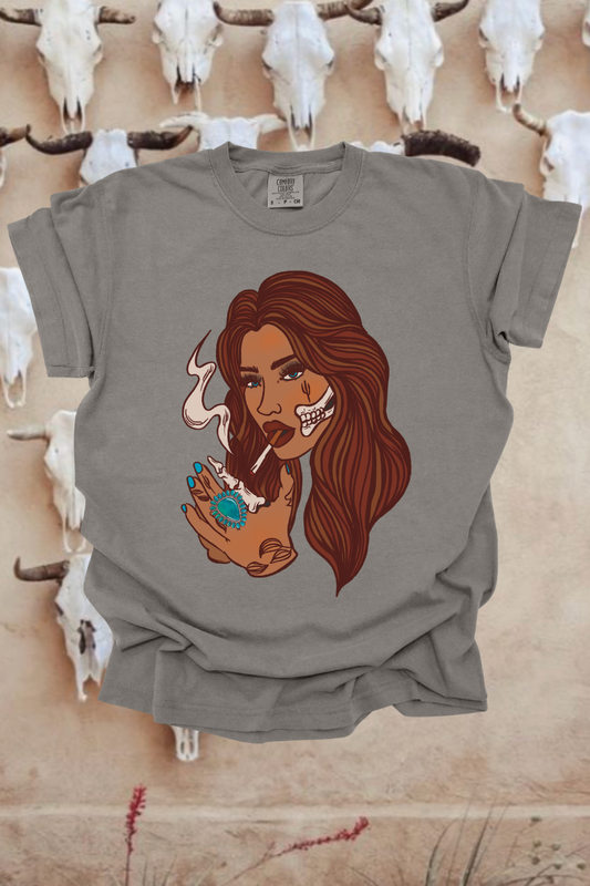 Smoke Graphic Tee Spurs & Spades Boutique