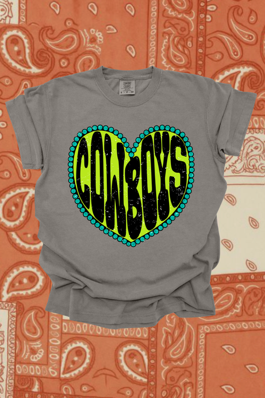 Neon Cowboys Graphic Tee Spurs & Spades Boutique
