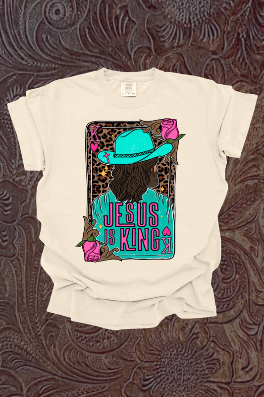 The King Pink Graphic Tee Spurs & Spades Boutique
