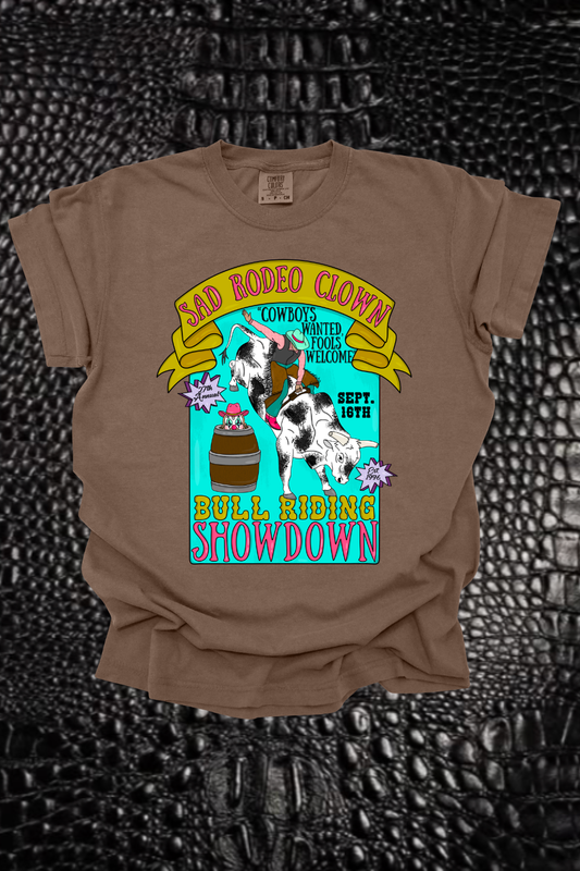 Sad Rodeo Clown Graphic Tee Spurs & Spades Boutique