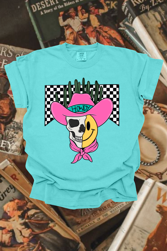 Western Smiley Graphic Tee Spurs & Spades Boutique