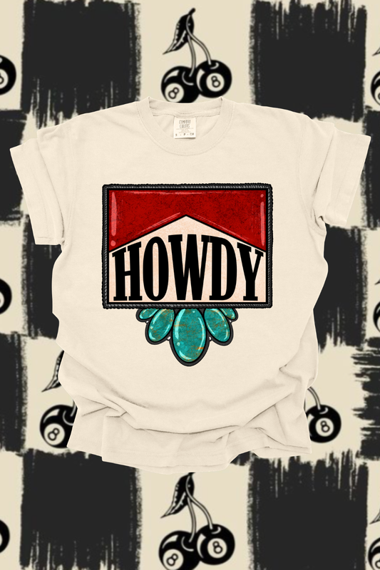 Howdy Graphic Tee Spurs & Spades Boutique
