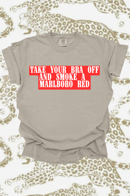 Marlboro Red x Bra Graphic Tee Spurs & Spades Boutique
