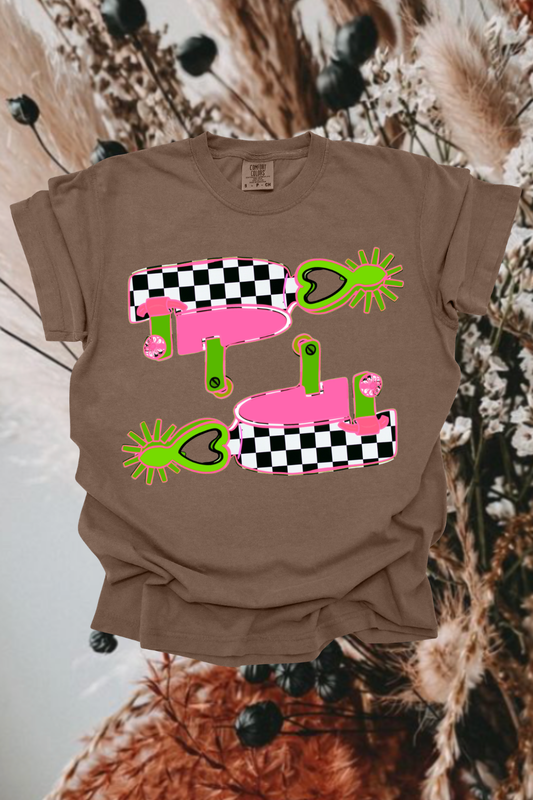Funky Spurs Graphic Tee Spurs & Spades Boutique