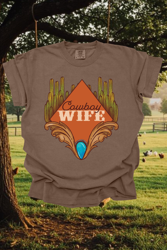 Cowboy Wife Graphic Tee Spurs & Spades Boutique