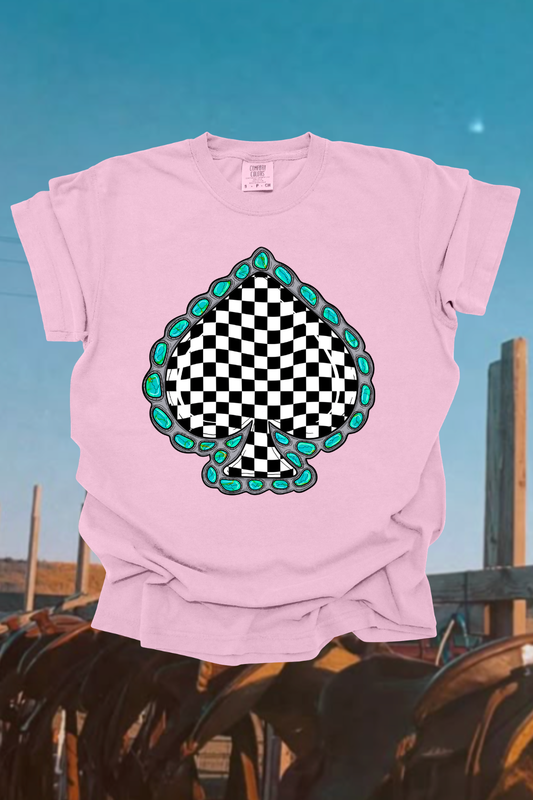 B&W Spade Graphic Tee Spurs & Spades Boutique
