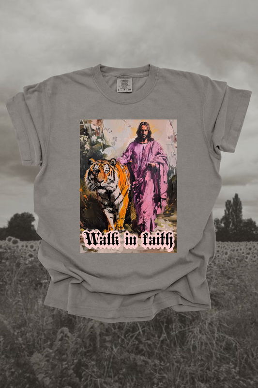 Walk In Faith Graphic Tee Spurs & Spades Boutique