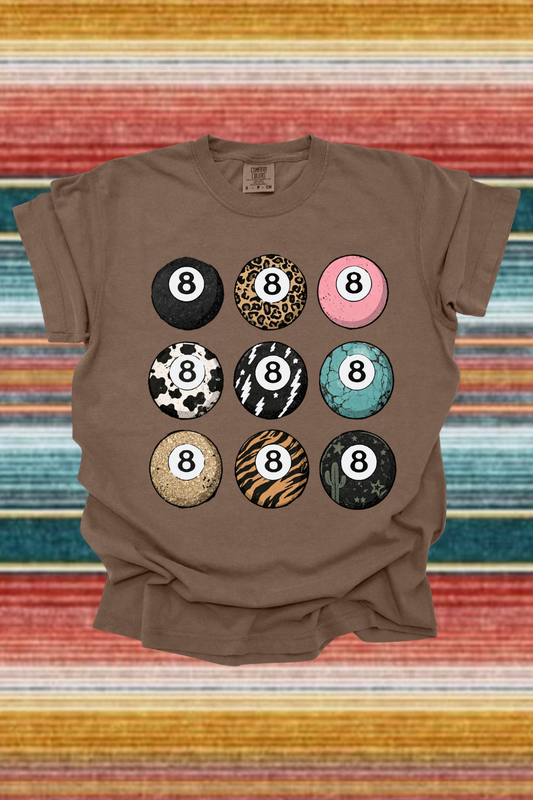 8Ball Collage Graphic Tee Spurs & Spades Boutique