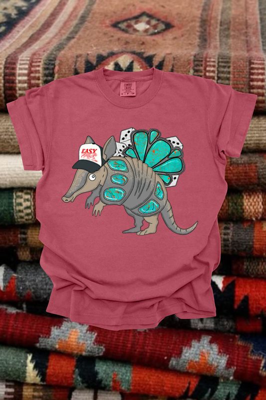 Western Dillo Graphic Tee Spurs & Spades Boutique