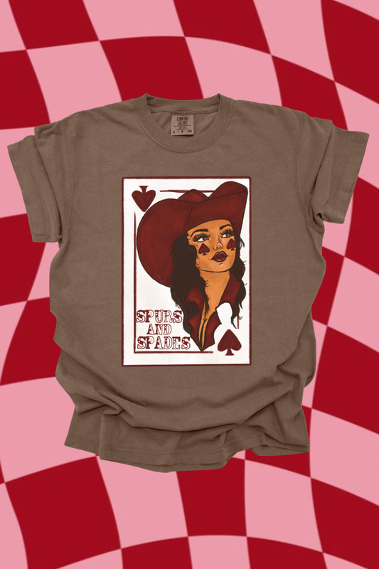 S&S Queen Of Spades Graphic Tee Spurs & Spades Boutique