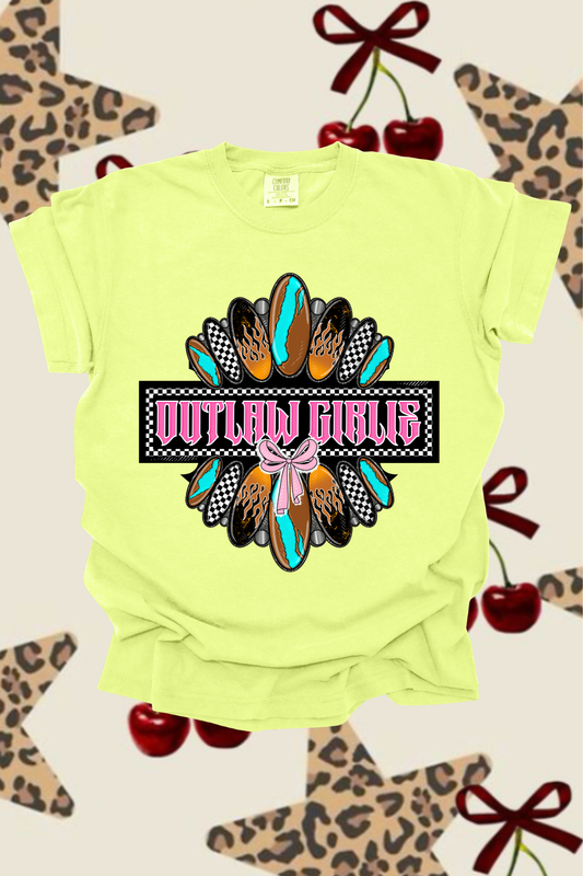 Outlaw Girlie Graphic Tee Spurs & Spades Boutique
