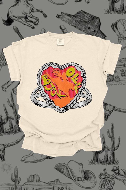 Buck Off Ring Graphic Tee Spurs & Spades Boutique
