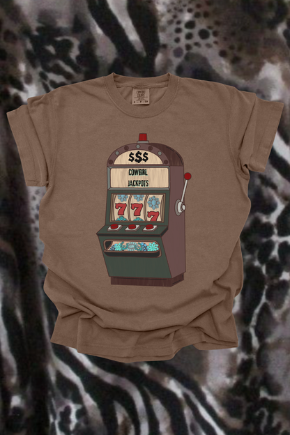 Cowgirl Jackpots Graphic Tee Spurs & Spades Boutique