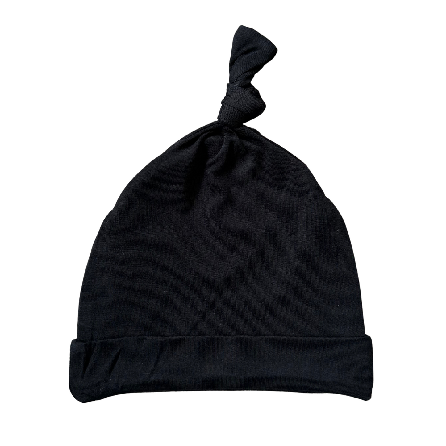 Black - Top-knot hat Blush Lotus
