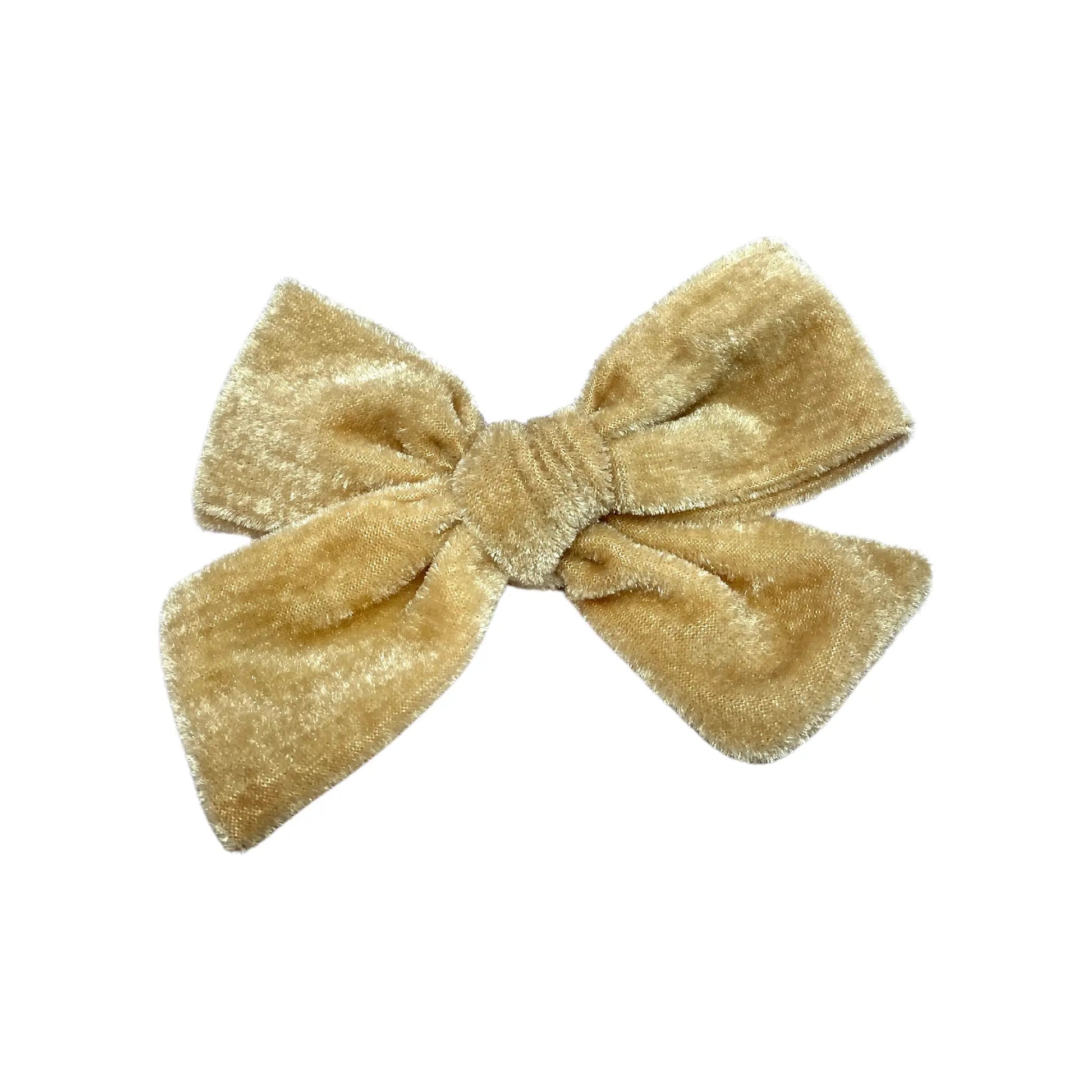 Hazelnut Velvet Bow Enchanted Scrunch
