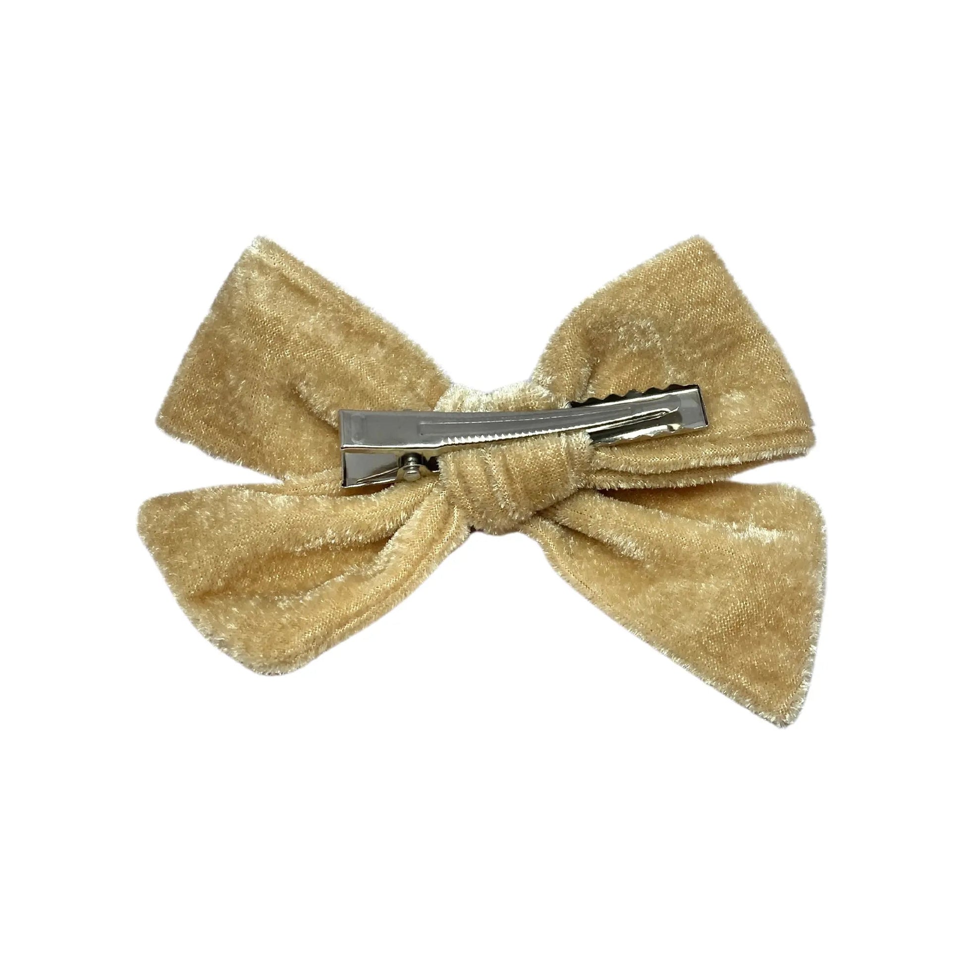Hazelnut Velvet Bow Enchanted Scrunch