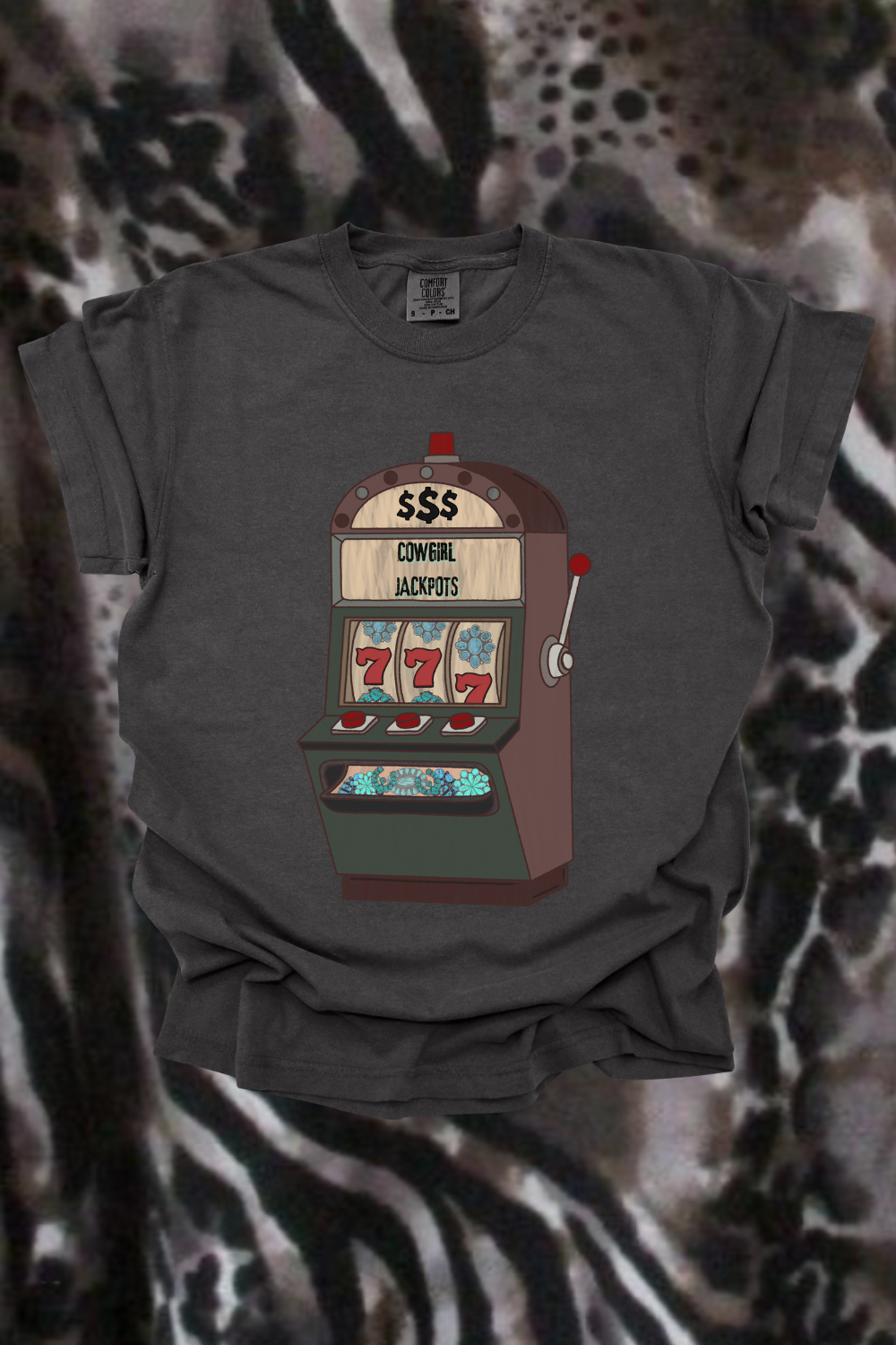 Cowgirl Jackpots Graphic Tee Spurs & Spades Boutique