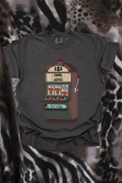 Cowgirl Jackpots Graphic Tee Spurs & Spades Boutique