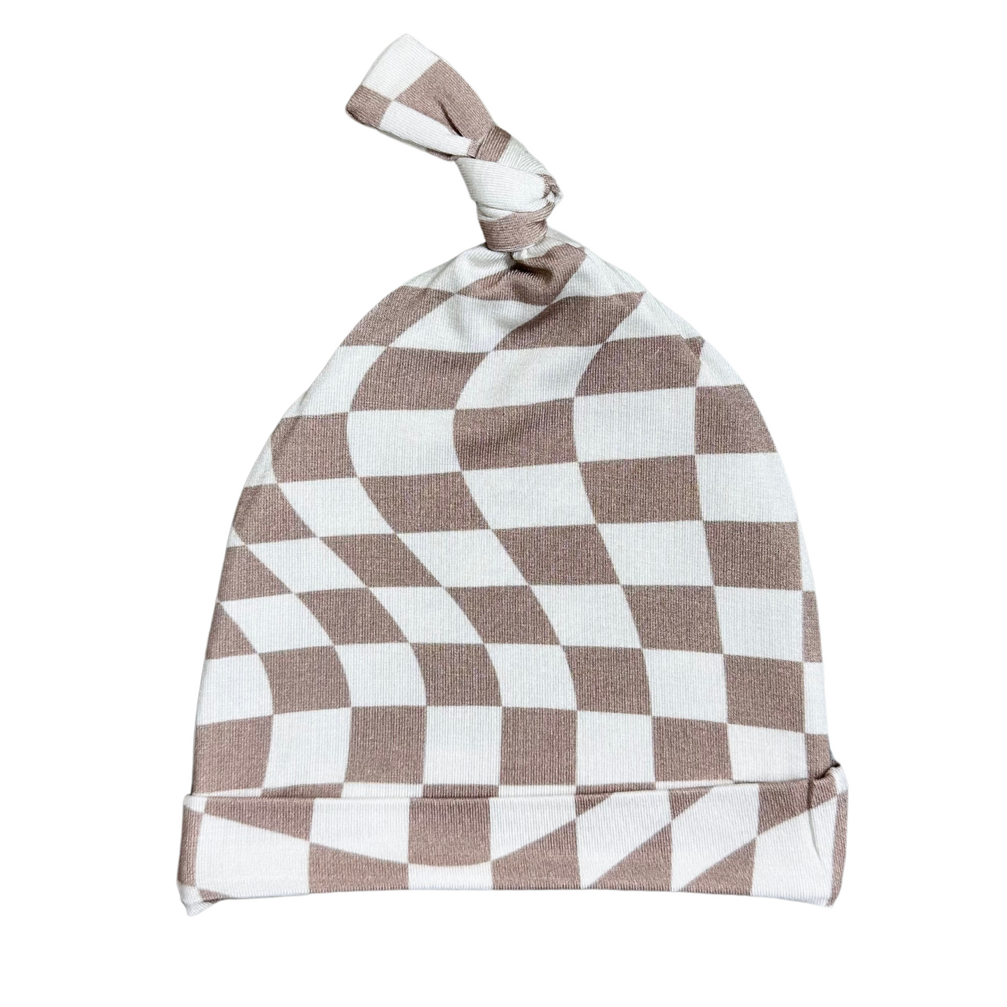 Mocha Swirl - Top-knot hat Blush Lotus