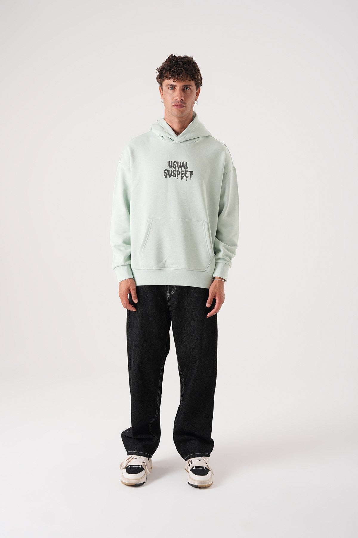 Usual Suspect Graphic Hoodie - Unisex Oversize Sweatshirt Withinblack
