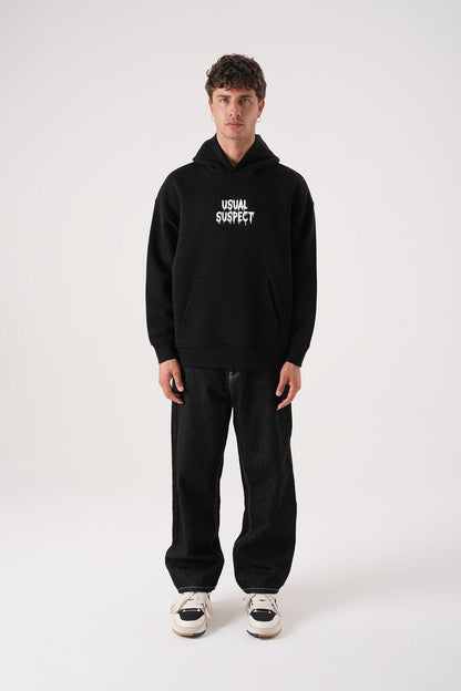 Usual Suspect Graphic Hoodie - Unisex Oversize Sweatshirt Withinblack