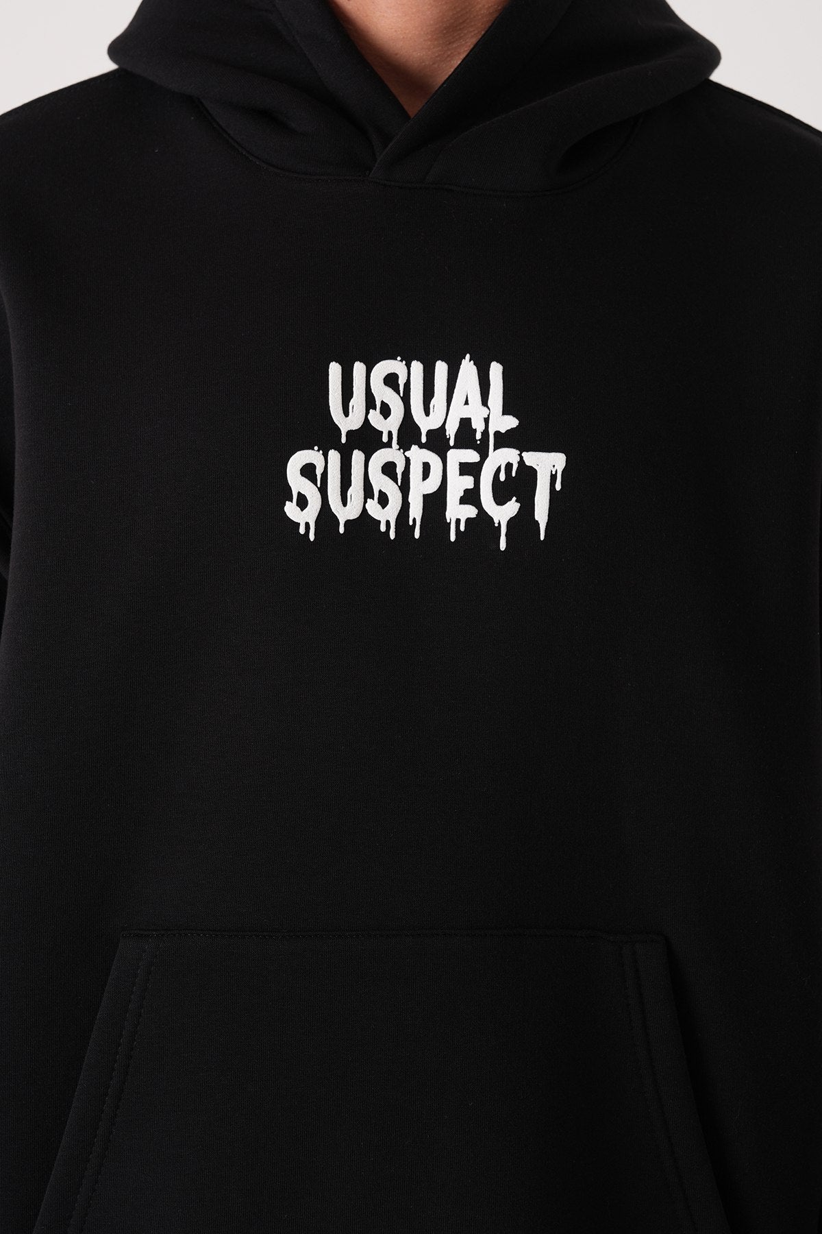 Usual Suspect Graphic Hoodie - Unisex Oversize Sweatshirt Withinblack