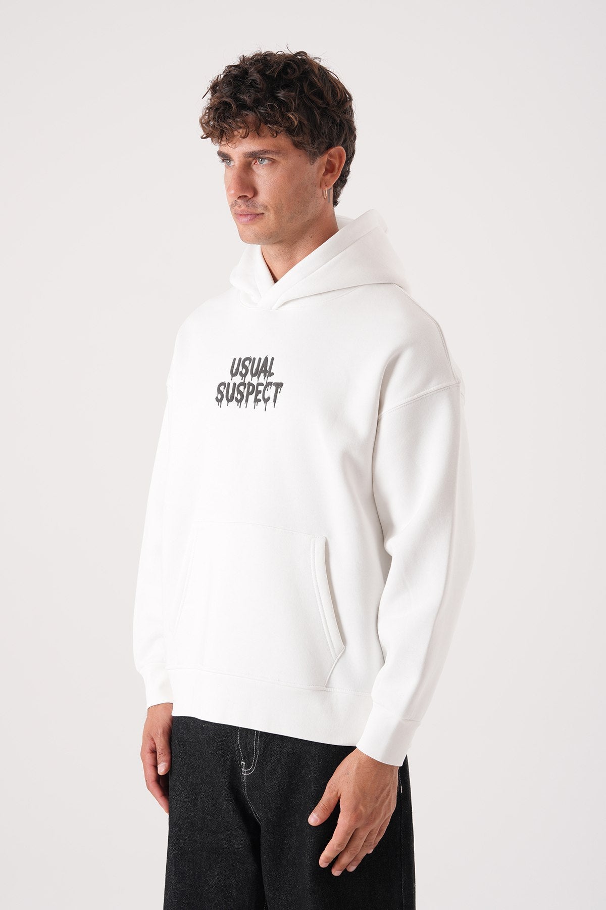 Usual Suspect Graphic Hoodie - Unisex Oversize Sweatshirt Withinblack