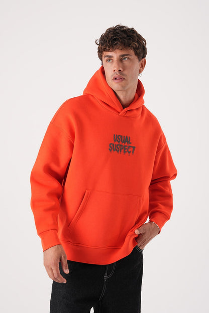 Usual Suspect Graphic Hoodie - Unisex Oversize Sweatshirt Withinblack