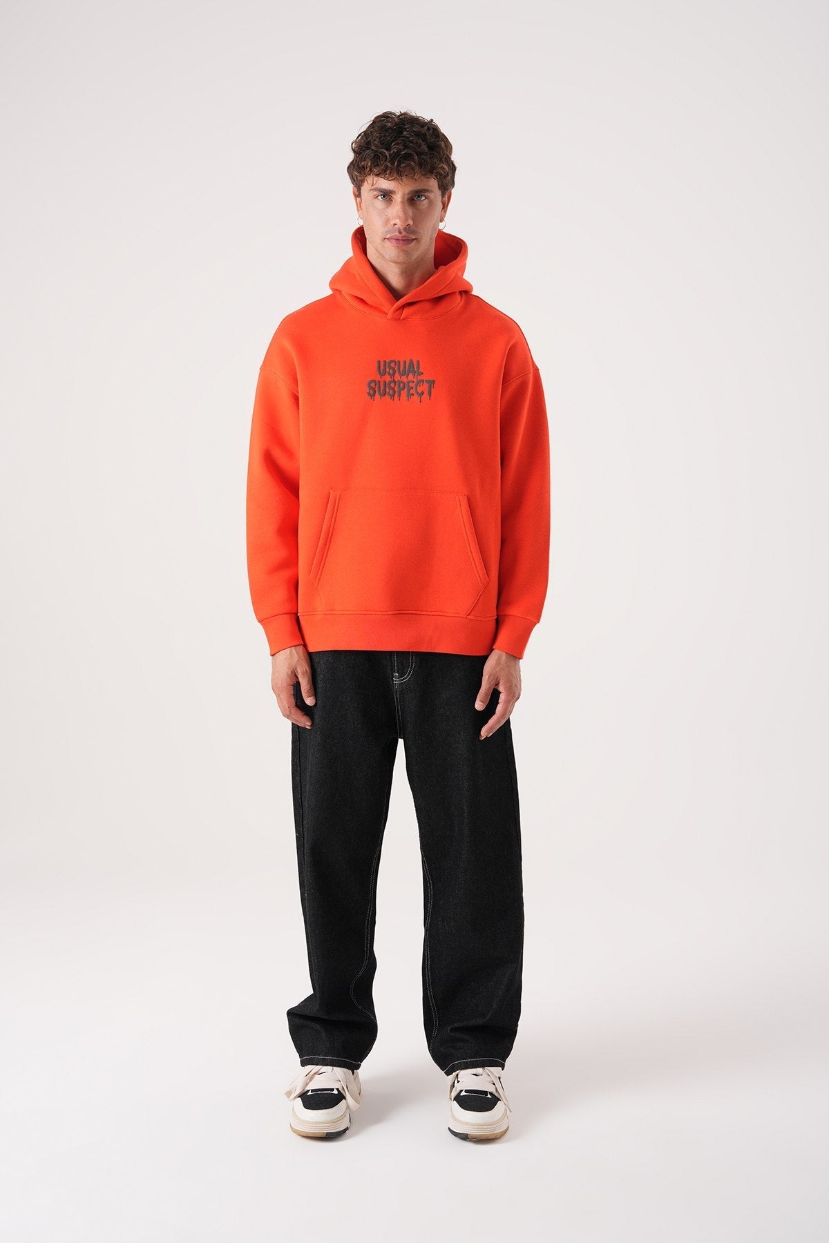 Usual Suspect Graphic Hoodie - Unisex Oversize Sweatshirt Withinblack