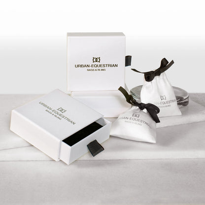 Anola - Diamond Cut Horseshoe Necklace in Silver Urban-Equestrian