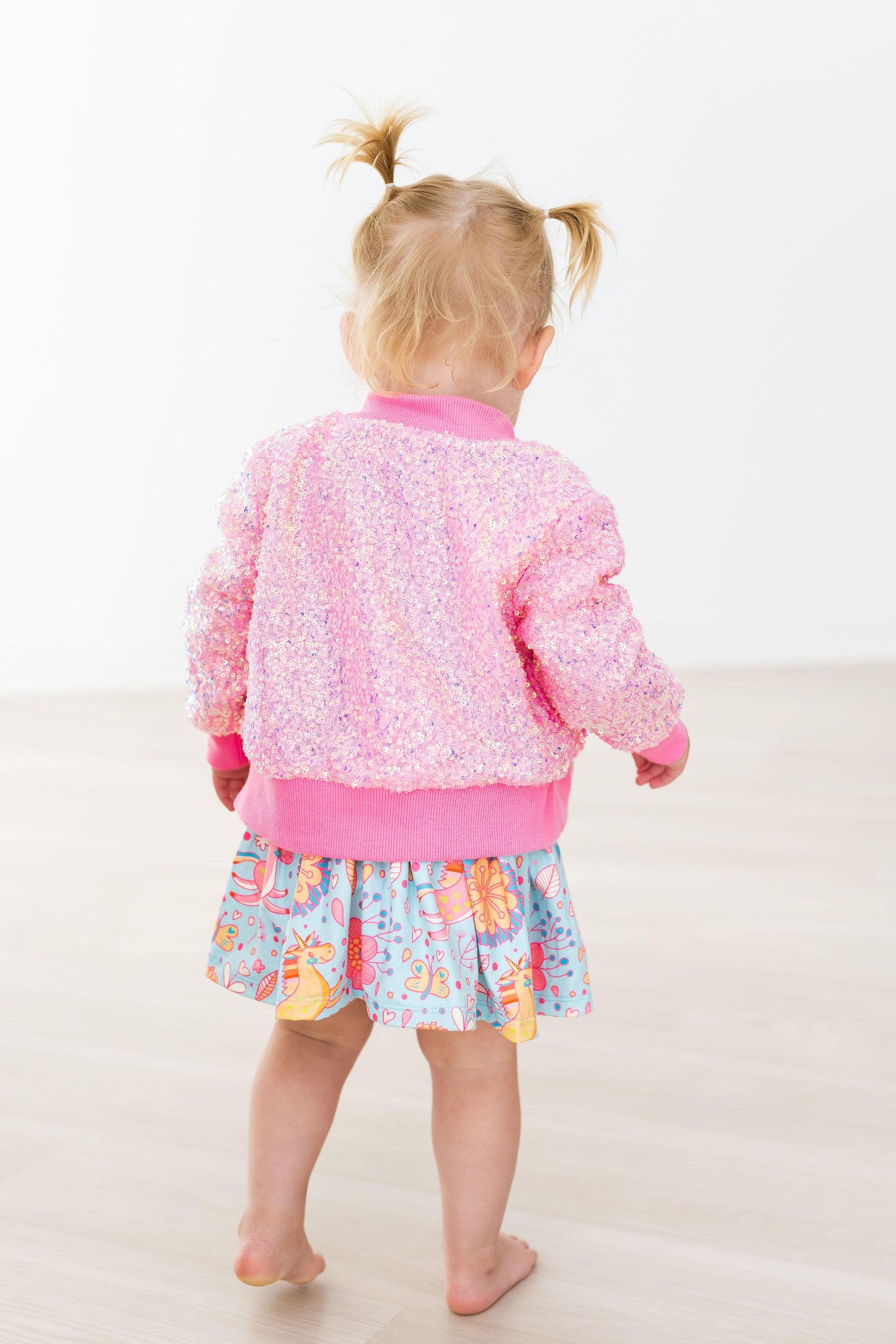 Bubblegum Pink Sequin Jacket Mila & Rose ®