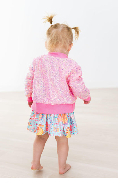 Bubblegum Pink Sequin Jacket Mila & Rose ®